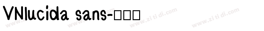 VNlucida sans字体转换